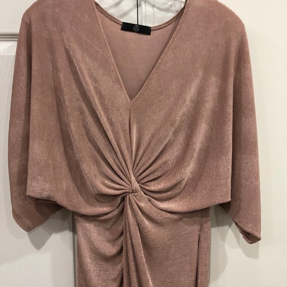 Missguided Nude colored Twist Dress - Picture 2 of 5